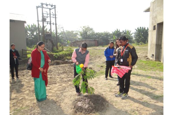 Director's visit and plantation drive 