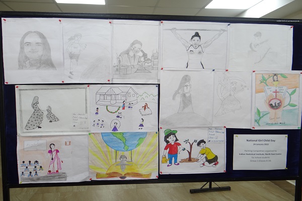 Painting competition for school students on National Girl Child Day