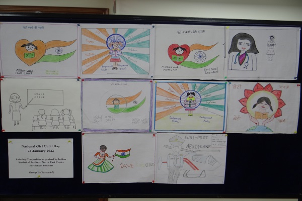 Painting competition for school students on National Girl Child Day
