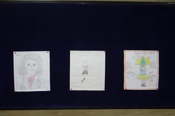 Painting competition for school students on National Girl Child Day