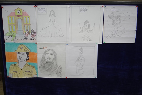 Painting competition for school students on National Girl Child Day