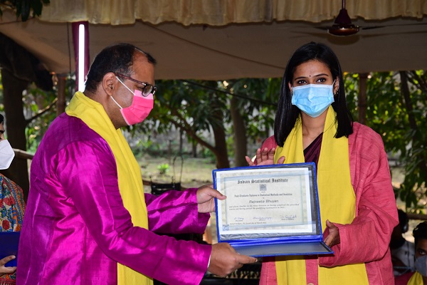 PGDSMA batch of 2020-21 at the 56th Convocation at ISI Kolkata